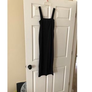 Boohoo Maternity black dress.